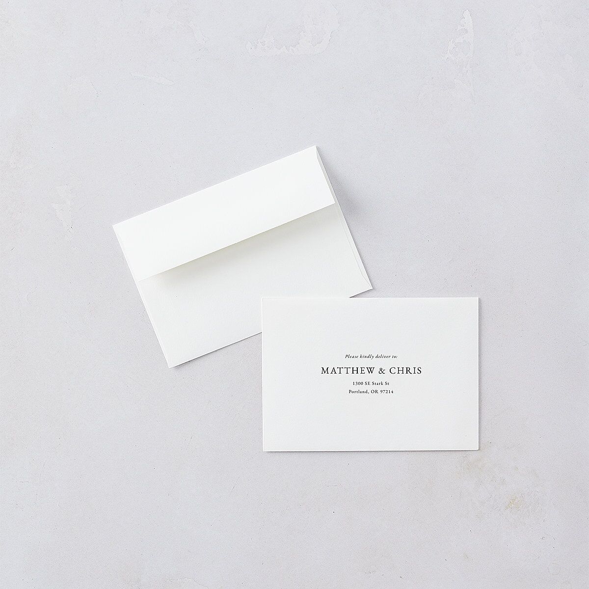 Classically Stated Wedding Response Cards — view 3