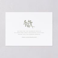 Baby's Breath Save the Date Cards Gold Dark Camo Signature smooth Blank No Standard