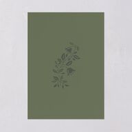 Rustic Nouveau Wedding Invitations Gold Hunter Green Signature Blank No Standard