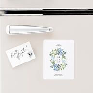 Minimal Floral Save The Date Magnets Ocean Magnet Paper