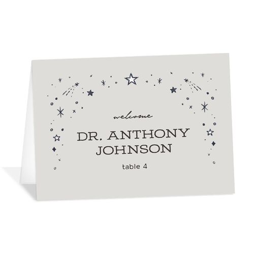 Southwestern Nouveau Place Cards Midnight Navy Signature