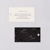 Vintage Gothic Favor Gift Tags Licorice Signature