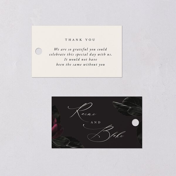 Vintage Gothic Favor Gift Tags Licorice Signature