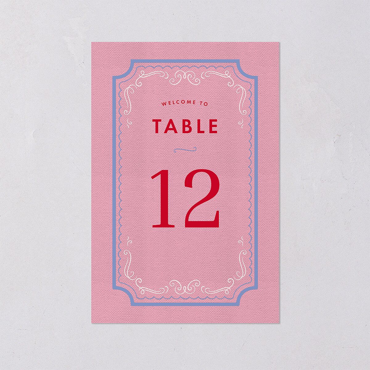 Cinematic Table Numbers Lily Signature
