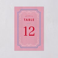 Cinematic Table Numbers Lily Signature