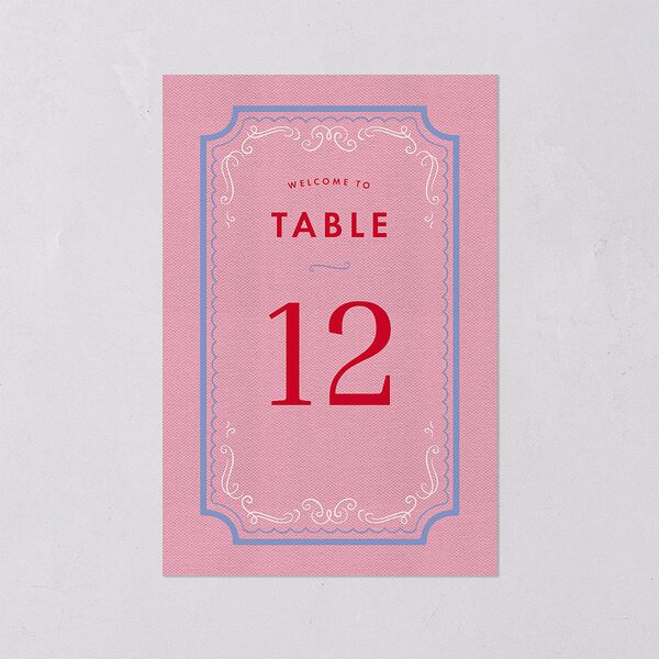 Cinematic Table Numbers Lily Signature