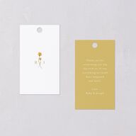 Dainty Monogram Favor Gift Tags Dijon Signature