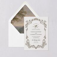 Romantic Fantasy Euro Envelope Liners Champagne Luxe