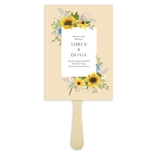 Sweet Sunflowers Fan Programs Moody Blue Signature Standard