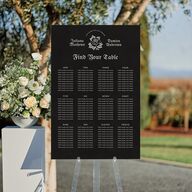 Moody Gothic Rose Standard Seating Chart Large Midnight Standard Indoor Foam Core L Seating