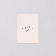 Elegant Heart QR Code RSVP Cards Pure White Signature Standard