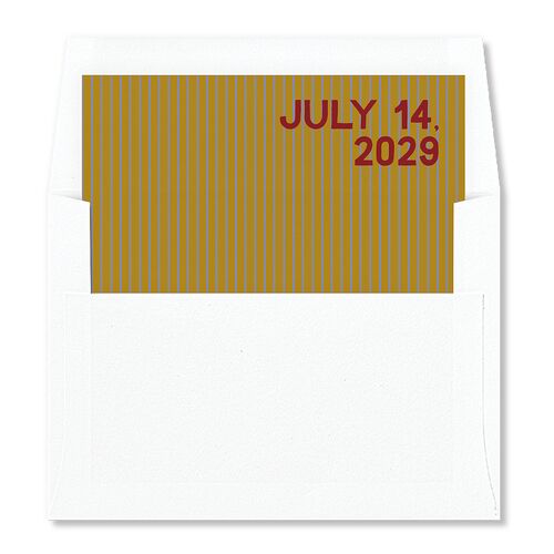 Hand Drawn Party Envelope Liners Umber Standard