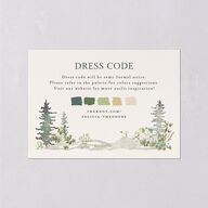 Elegant Mountain Border Wedding Enclosure Cards Meadow Signature Standard