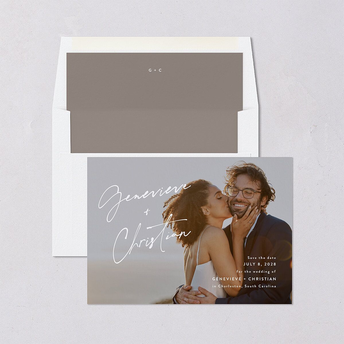 Written Names Save the Date Cards — view 4