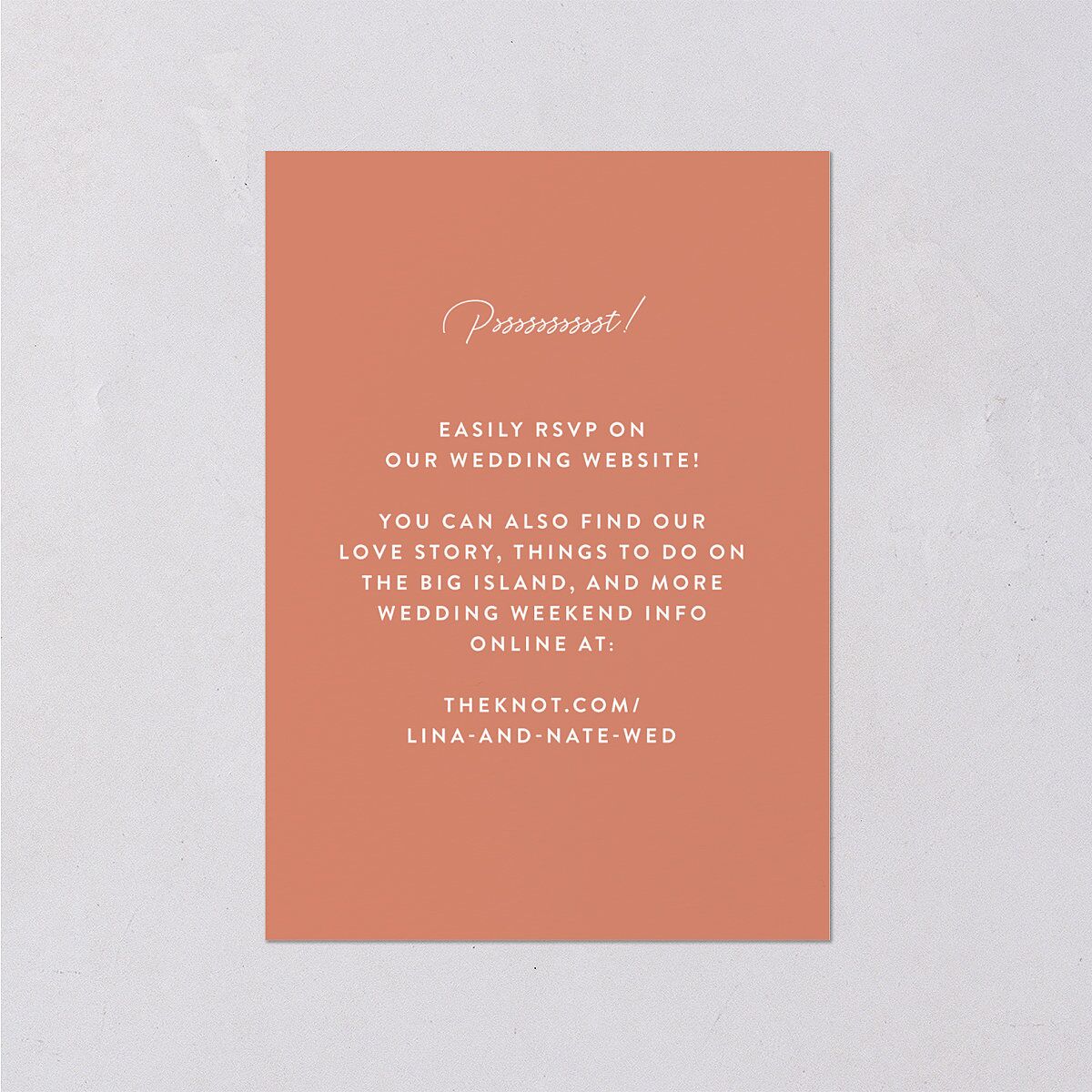 Tropical Oval Wedding Response Cards — view 2
