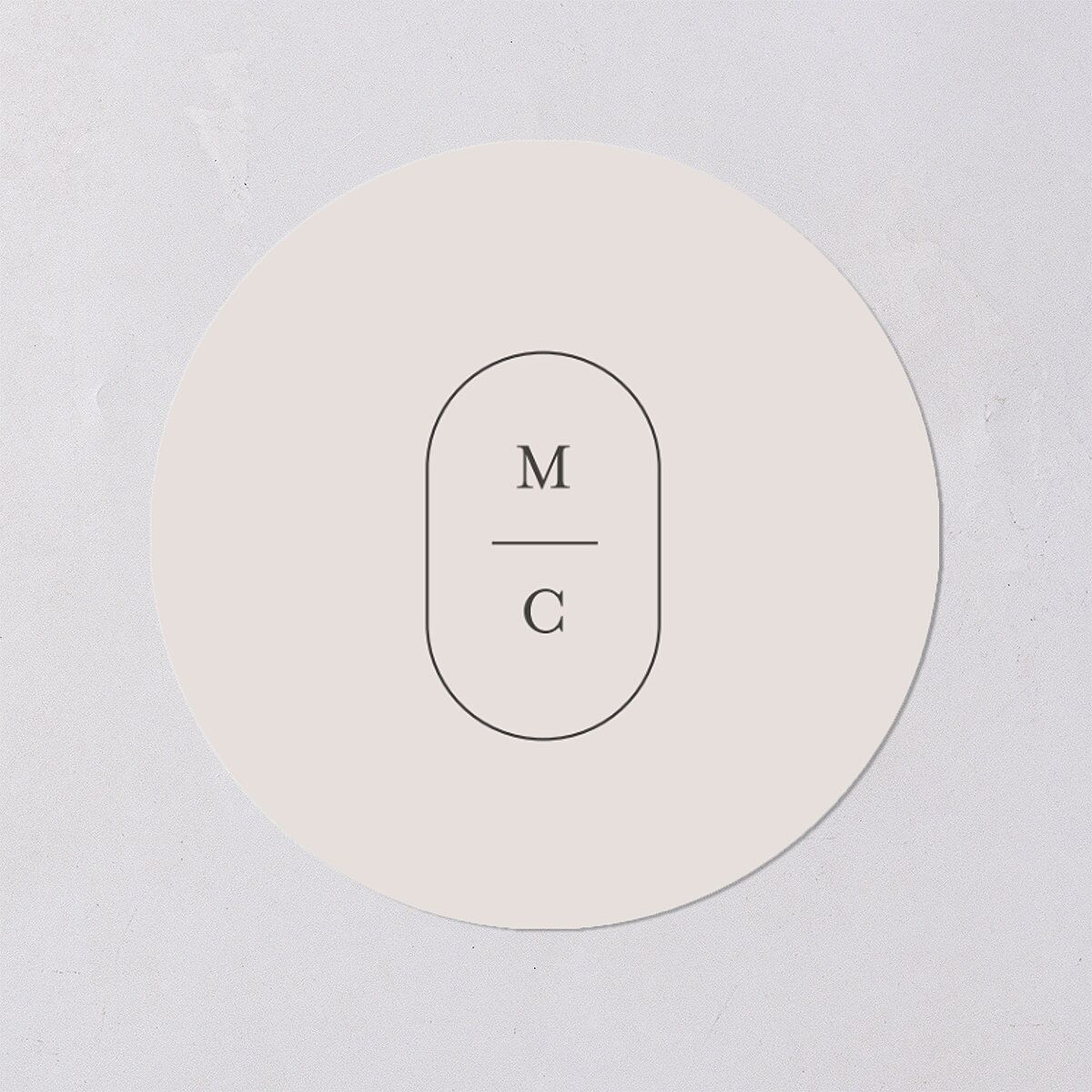 Southern Oak Tree Wedding Stickers Pure White Circle