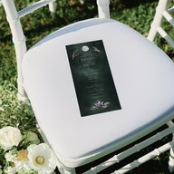 Crystal Forest Wedding Programs Hunter Green Signature