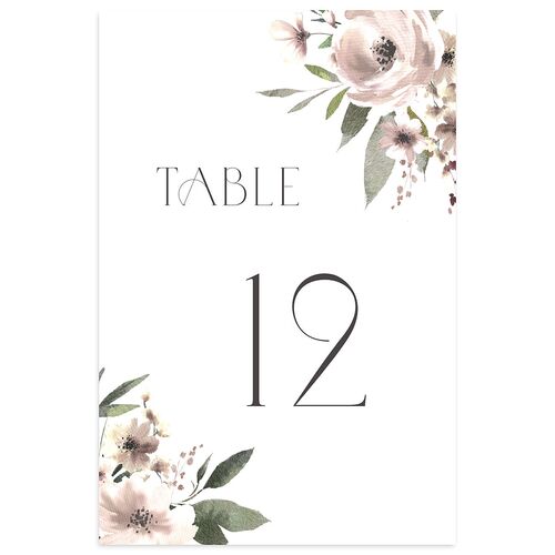 Beloved Union Table Numbers Pure White Signature