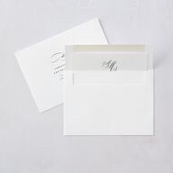 Classic Black Tie Save The Date Cards Pure White Signature smooth Blank No Standard