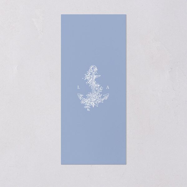 Coastal Oysters and Anchors Menus Sea Blue Signature