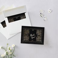 Classic Western Foil Thank You Cards Midnight Gold