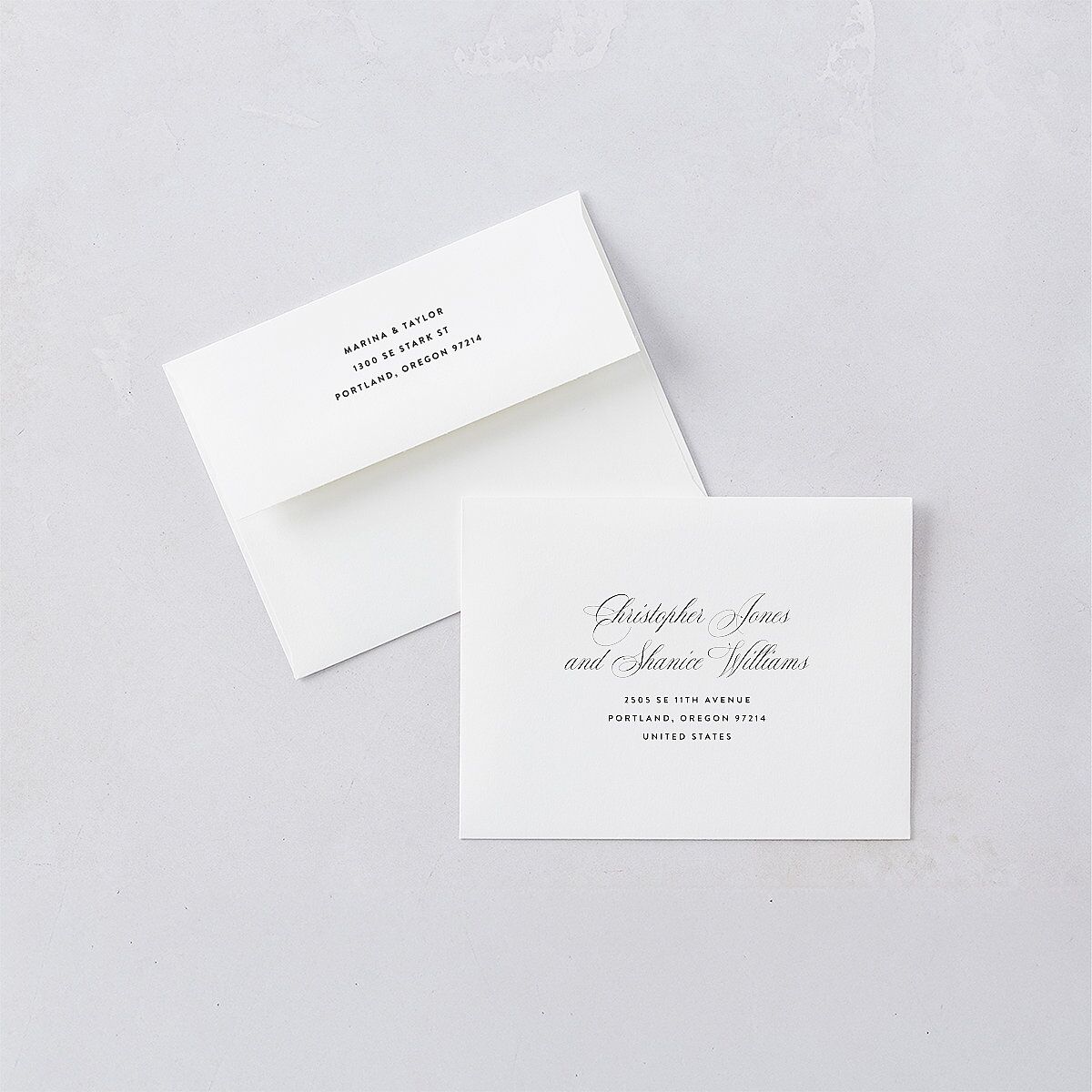 Vintage Classic Photo Save the Date Petite Cards Midnight Signature smooth Blank No Standard
