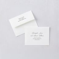 Vintage Classic Photo Save the Date Petite Cards Midnight Signature smooth Blank No Standard