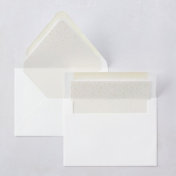 Fairytale Luxury Euro Envelope Liners Pure White Luxe