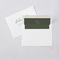 Romantic Photo Wedding Invitations Gold Hunter Green Signature Blank No