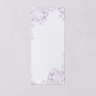 Monochrome Blooms Menus Gold Sheer Lilac Signature