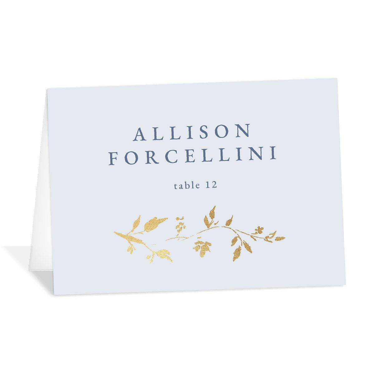 Timeless Floral Foil Place Cards