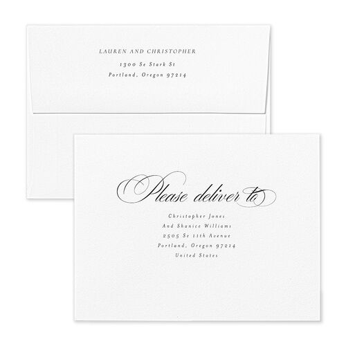 Timeless Frame Thank You Card Envelopes Terracotta Mist Both Recipient and Return Addresses Signature Standard