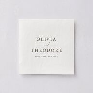 Eucalyptus Bouquet Cocktail Napkins Terracotta Napkin Uncoined