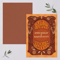 Wedstock Wedding Invitations Red Clay Signature Blank No