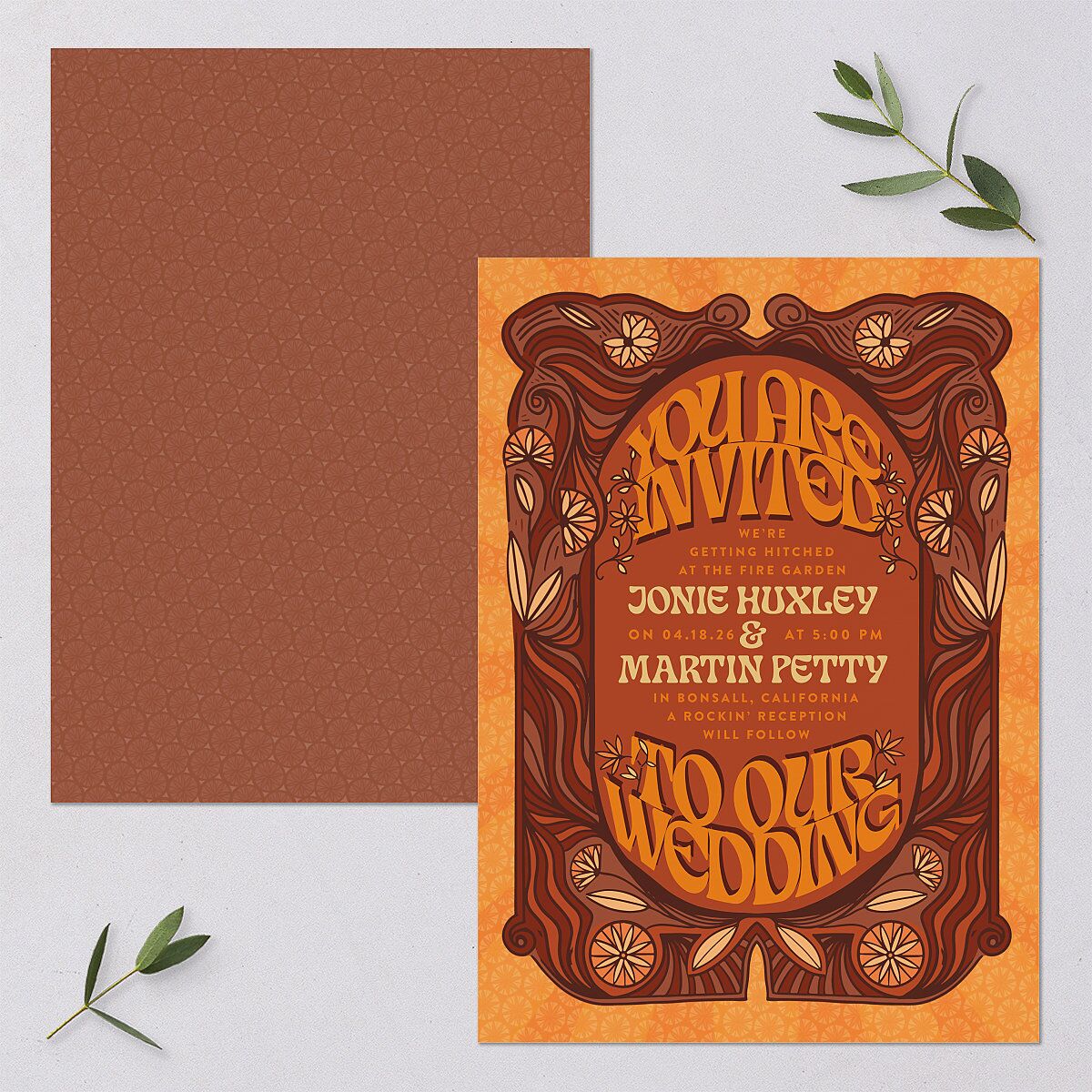 Wedstock Wedding Invitations — view 1