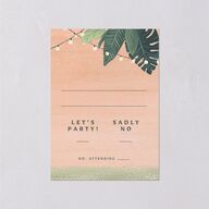Vintage Hawaiian Island Wedding Response Cards Eucalyptus Signature Standard