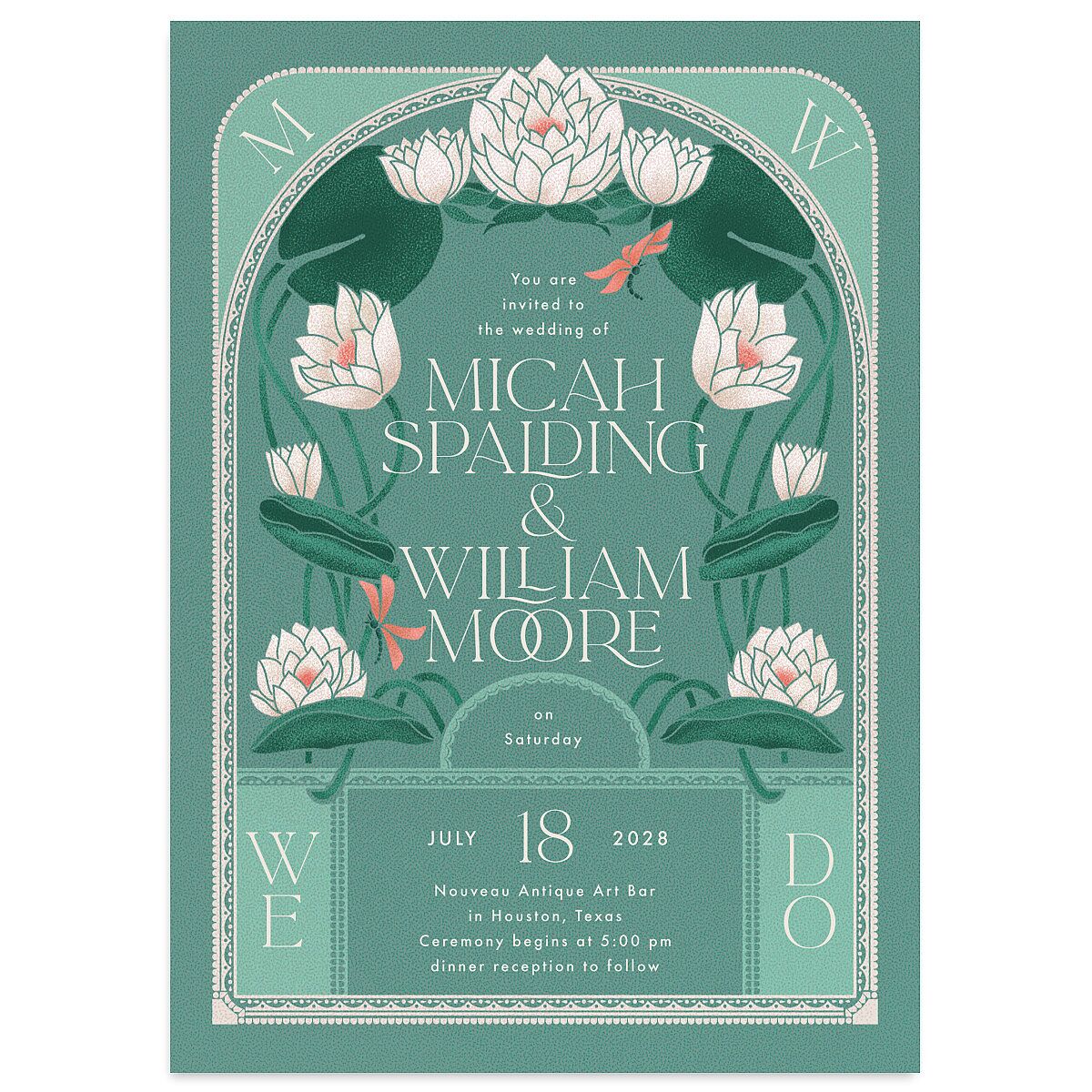 Twilight Pond Wedding Invitations