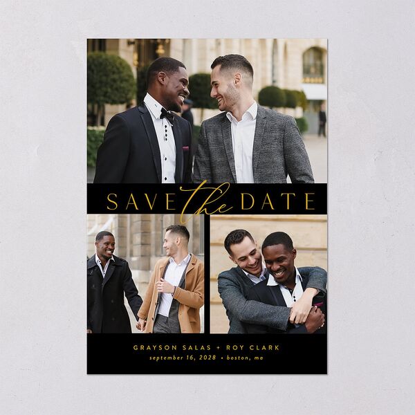 Elegant Grid Wedding Invitations Licorice Signature Blank Standard