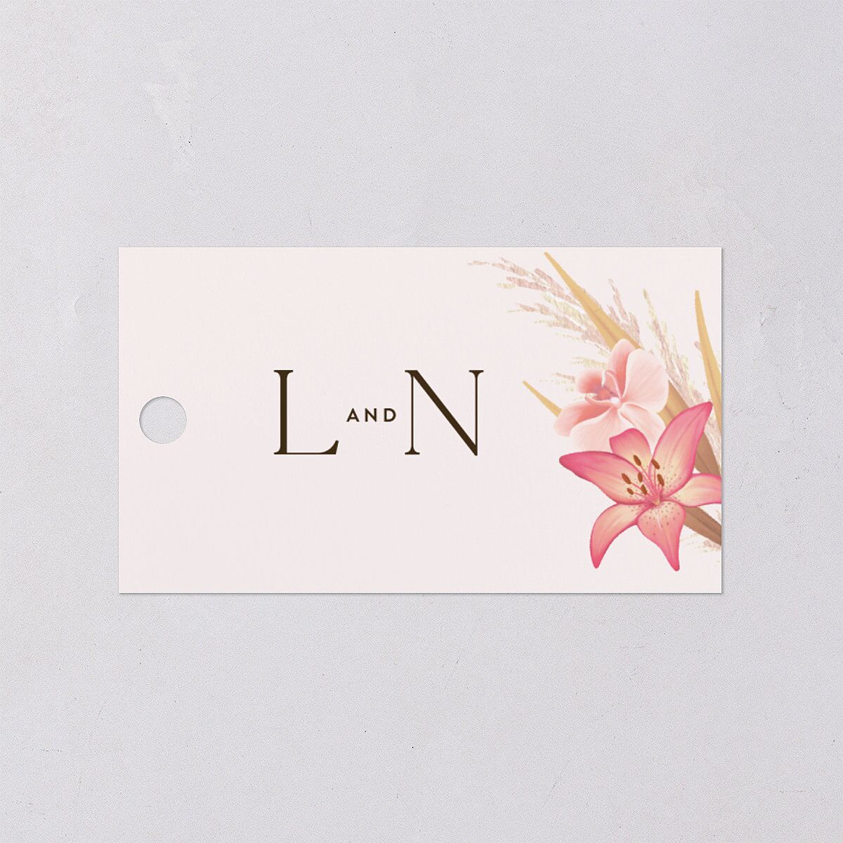 Tropical Oval Favor Gift Tags — view 1