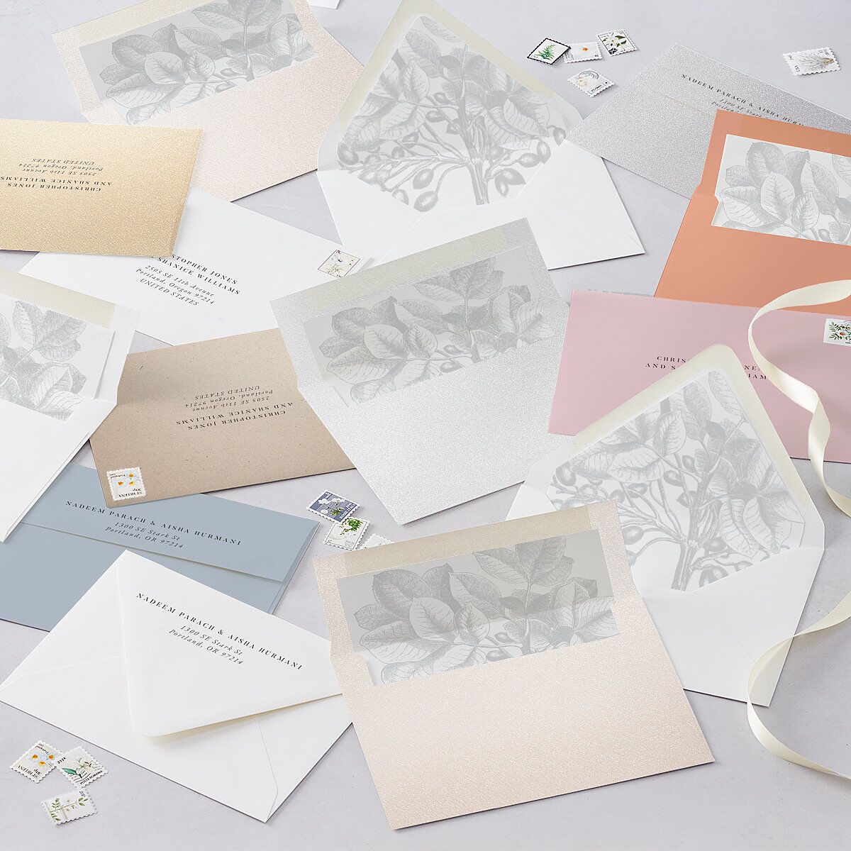 Timeless Script Save The Date Cards Medieval Grey Signature smooth Blank No Standard