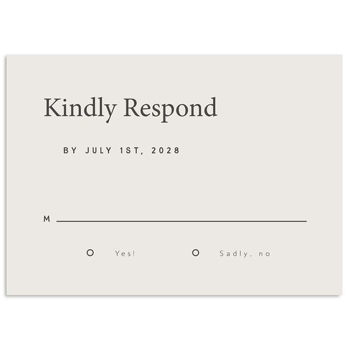 Modern Photograph Wedding Response Cards Mist Signature