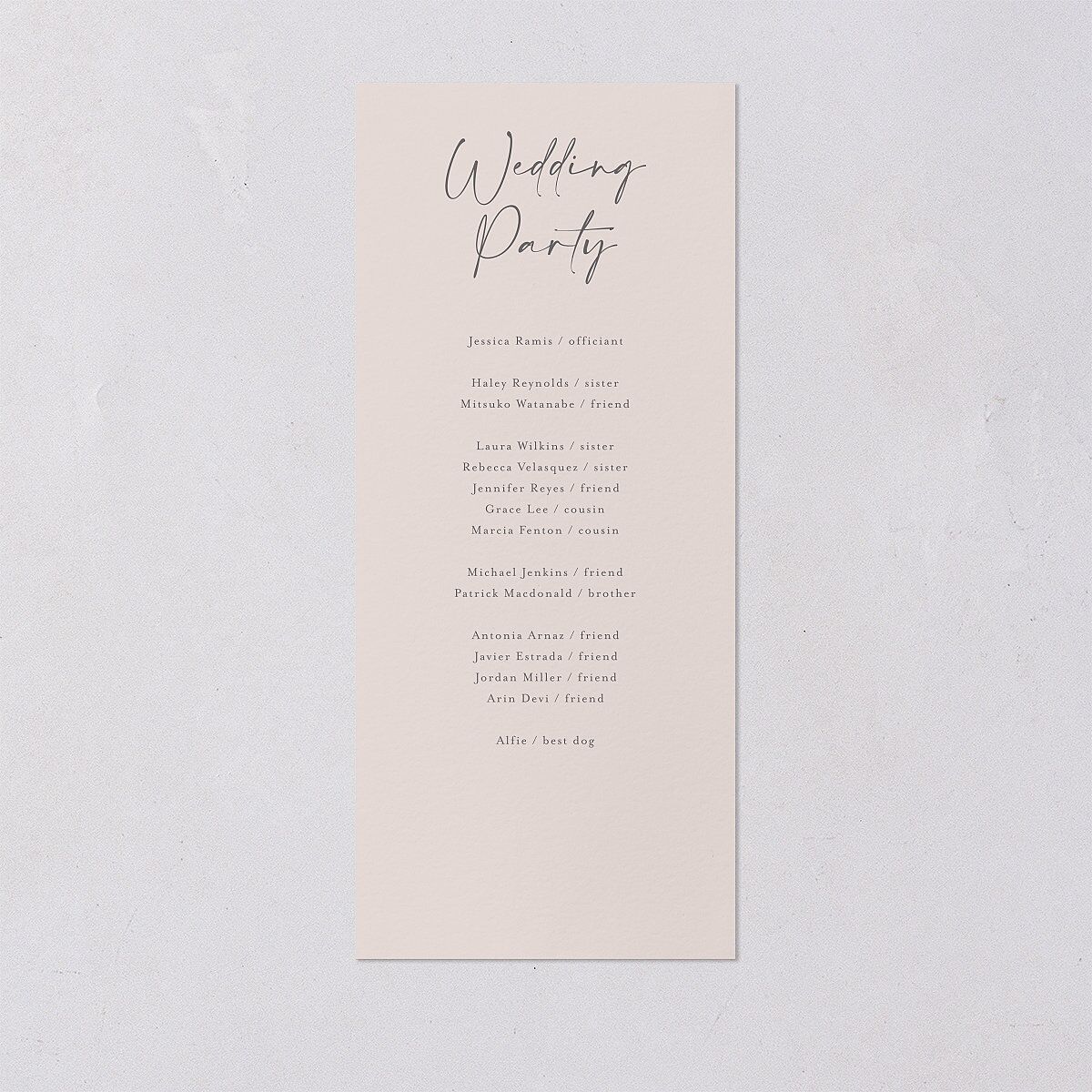 Hydrangea Garden Wedding Programs Gold Pink Cotton Signature