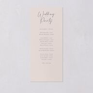 Hydrangea Garden Wedding Programs Gold Pink Cotton Signature