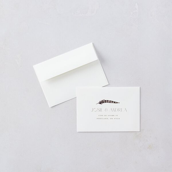 Eclectic Adornment Wedding Response Cards Peony Signature Standard