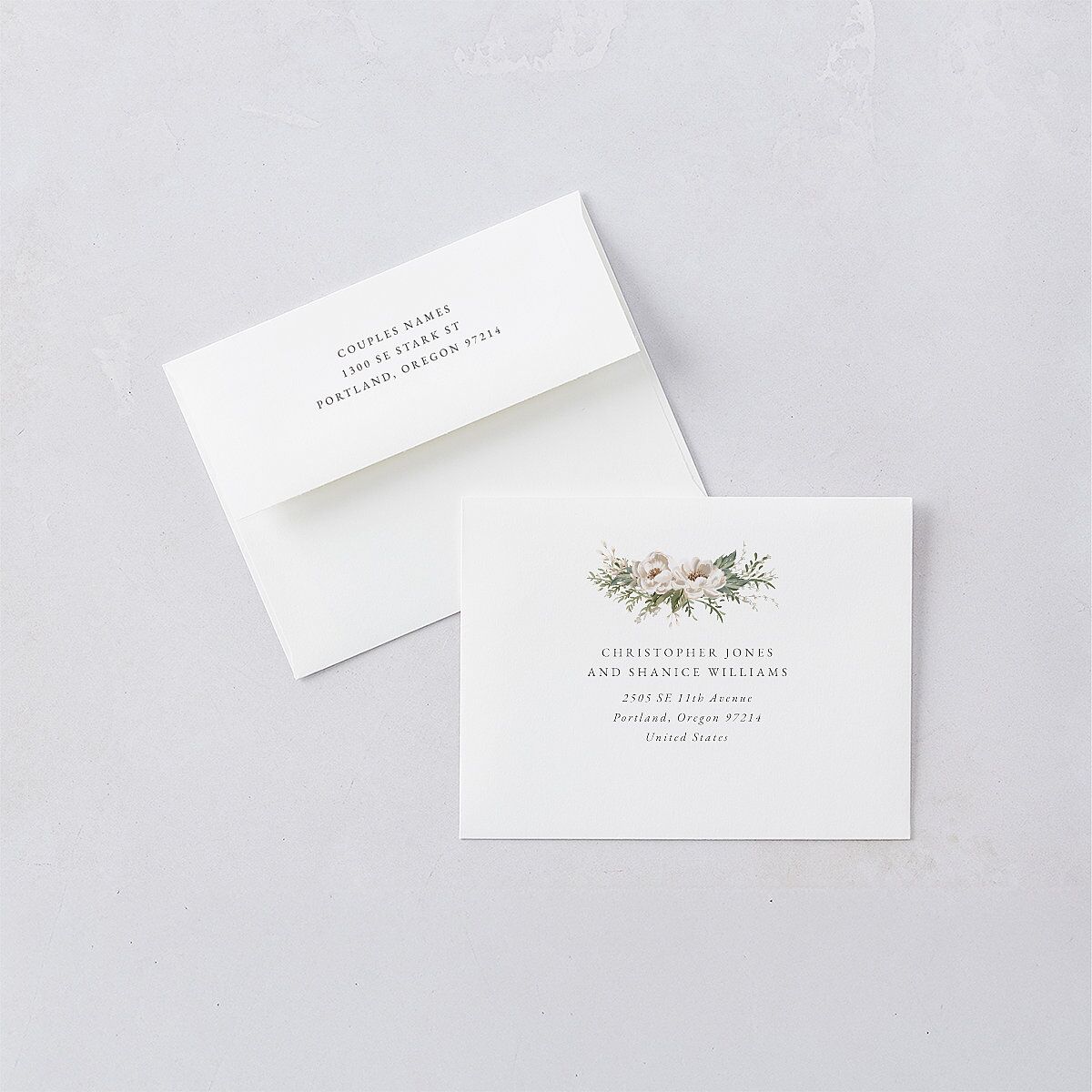 Greenery Laurel Save the Date Petite Cards — view 5