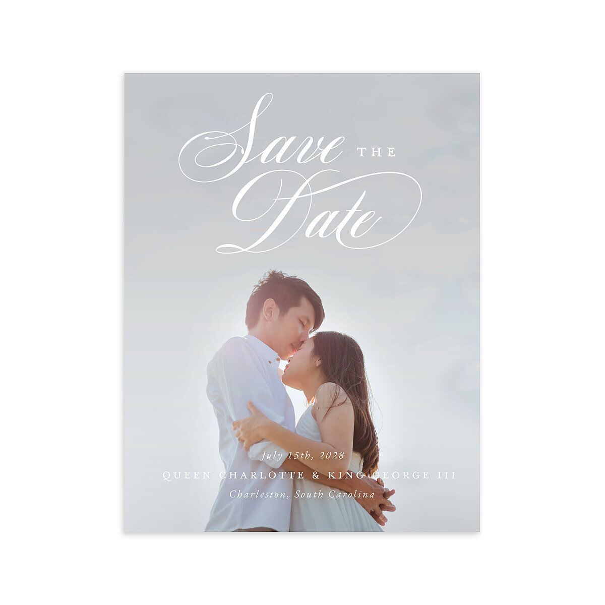 Rose Garden Crest Save the Date Petite Cards by Bridgerton