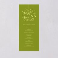 Til Death Do We Disco Wedding Programs Pear Signature
