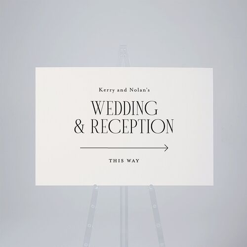 Cosmopolitan Standard Direction Sign Large Champagne Standard Outdoor Corrugated L Direction