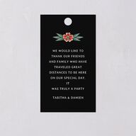 Til Death Tattoos Favor Gift Tags Midnight Signature