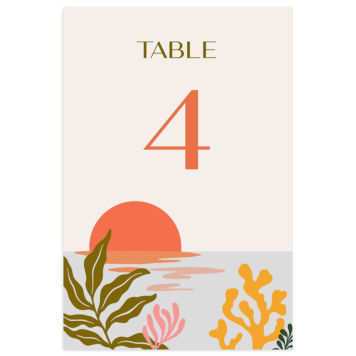 Impressionist Paradise Table Numbers